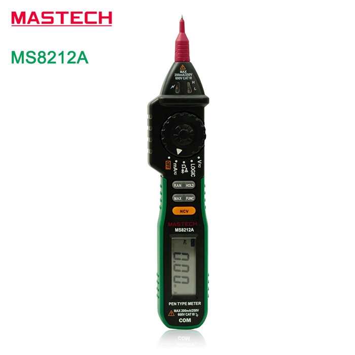 MASTECH MS8212A PEN TYPE DIGITAL MULTIMETER 2000 COUNTS DC A