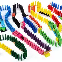 Khối xây dựng, nội tạng bằng gỗ, tương tác giữa cha mẹ và con cái, domino, 1000 mảnh thông minh của trẻ em đồ chơi cho trẻ 2 tuổi