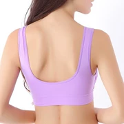 Phụ nữ mới ren loại hàng đầu không có vành yoga chạy bra pad một mảnh đồ lót cho con bú liền mạch - Đồ lót thể thao