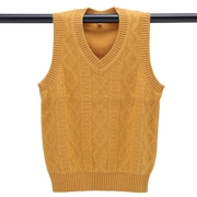 Teen len vest V-cổ xu hướng trai cashmere đan áo len không tay áo len vest vest