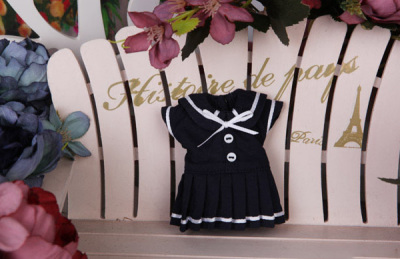 taobao agent Bjd/sd doll clothing women's clothing college style navy dress size can be customized not only