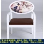 Mới Trung Quốc phong cách rắn gỗ ghế sofa vải ghế phòng khách Zen giải trí ghế sáng tạo vòng tròn ghế khách sạn đàm phán ghế đồ nội thất - Nội thất khách sạn mẫu kệ tivi treo tường