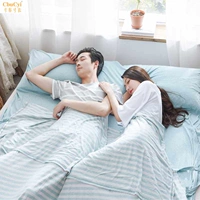 Bông ngày cotton xách tay du lịch túi ngủ đan bông đơn khách sạn đôi trên tấm bẩn - Túi ngủ túi ngủ sơ sinh