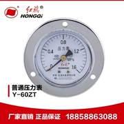 Bán hàng trực tiếp tại nhà máy Đồng hồ đo áp suất dụng cụ Hongqi Y-60ZT 2.5 cấp 0-1mpa cạnh trục