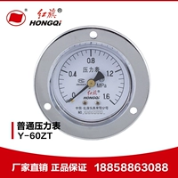 Bán hàng trực tiếp tại nhà máy Đồng hồ đo áp suất dụng cụ Hongqi Y-60ZT 2.5 cấp 0-1mpa cạnh trục
