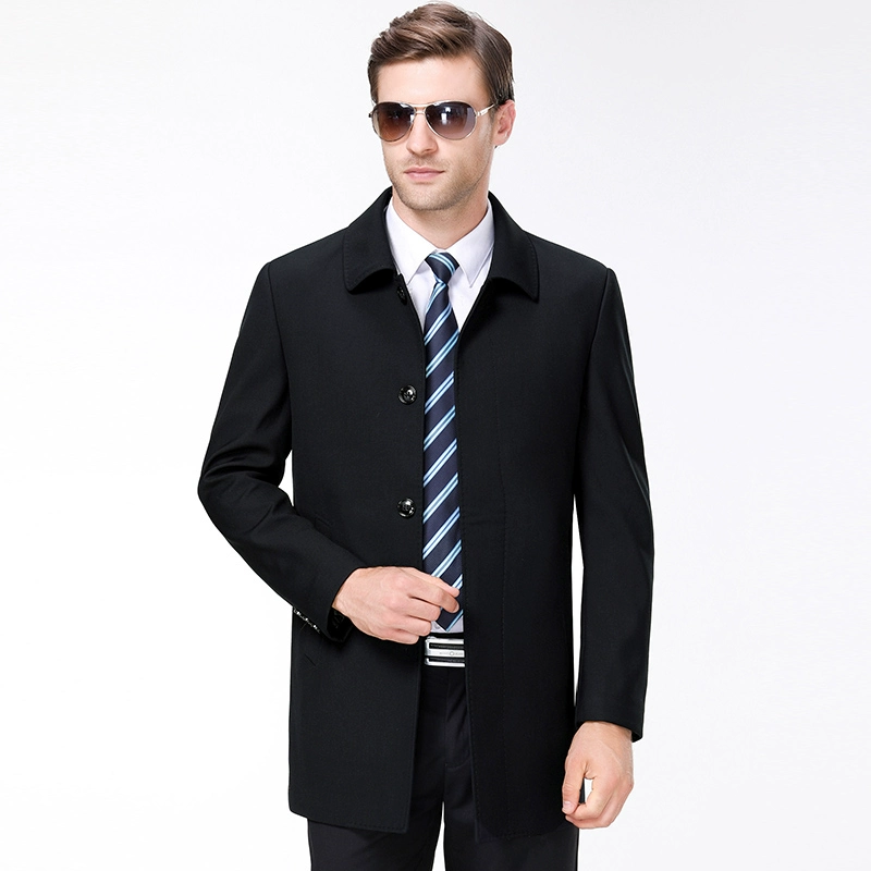 Thời trang nam 2019 mùa thu áo khoác mới giản dị Hengyuanxiang chính hãng nam kinh doanh áo khoác màu rắn - Áo gió