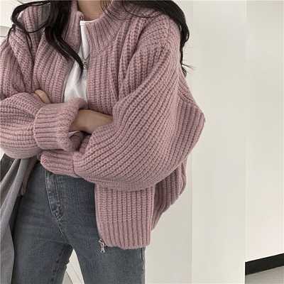 taobao agent Design knitted demi-season top, sweater, jacket, plus size, trend of season, fitted
