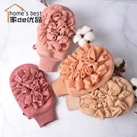 Купание с полотенцами для ванн используются, мягкая и мягкая кожа, перчатки с двумя с двумя