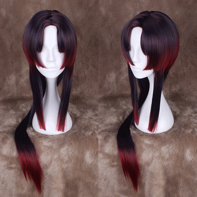 taobao agent Steamed bun home cosplay wigs of yin and yang master vampire Ji Skin Purple Qiu Bi Dye Lightning Electric 80cm