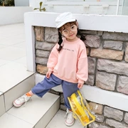Áo len trẻ em 2019 phiên bản mới của Hàn Quốc mùa xuân và mùa thu cổ dài tay áo sơ mi trẻ em mùa thu quần áo trẻ em - Khác