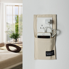 Декор для выключателя mzao日式布艺开关保护套贴装饰墙贴带兜口袋手机充电插座收纳精品