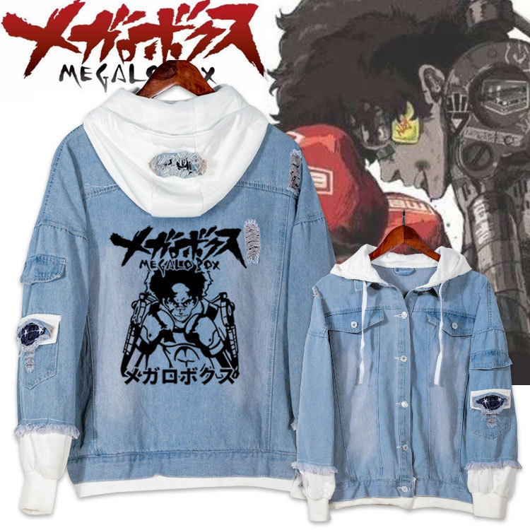 MegaloBox Anime Unisex Long Sleeve Shirt Blue