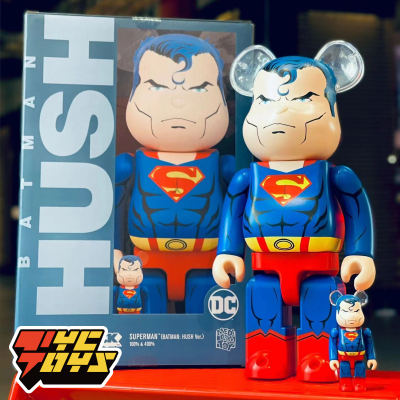 taobao agent [TyCtoys] Spot BE@RBrick 400%+100%Superman Superman Hush Blocks Bear violence