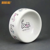 С низкой ценой кошка мультфильм сгущенной керамическая кошачья чаша для взрослых котенок кот кот пищевая чаша для водой миска рис -миска