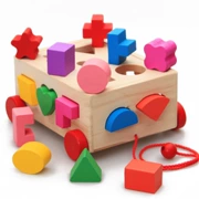 Kéo hộp thông minh 15 lỗ RB89 Trẻ em 0-3 tuổi hình khối đồ chơi giáo dục ghép nối 0,7 - Khác