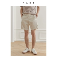 【NANS】 Расческа хлопкового ретро широко удобные брюки / чино шорты -ns3c13