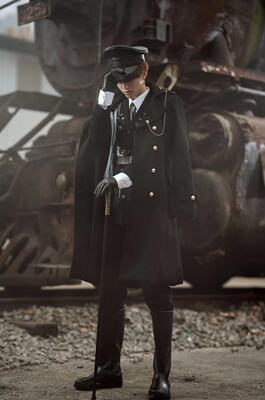 taobao agent [Spot] military style lolita military LO -JK autumn and winter uniform version of couple suit set judge's oath