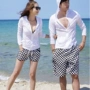 Quần đi biển cho nam nhanh khô có thể ra mắt 2019 cặp đôi mới Hàn Quốc đi biển bình thường mặc đồ nam và nữ áo hoodie chống nắng màu đen - Quần bãi biển 	quần đi biển vàng	