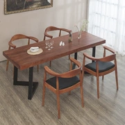 Bàn ăn hình chữ nhật của khách sạn có thể được tùy chỉnh Phòng khách nhà gỗ và bàn ghế gỗ kết hợp - Đồ gỗ ngoài trời