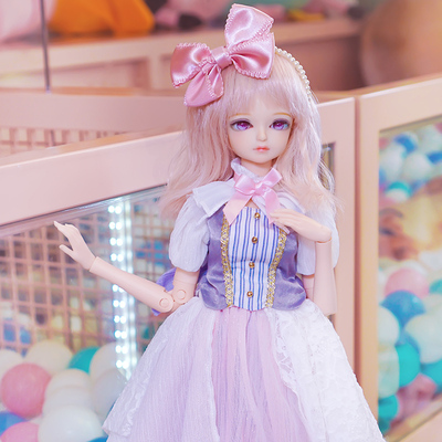 taobao agent Mail Club BJD Doll SD doll A full set of 4 -point female doll set clothes Eye dzi wigs change baby finished candy