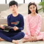 Mùa đông quần áo trẻ em mùa thu quần dài thiết lập phụ nữ cotton 1-3 tuổi trẻ em đồ lót trẻ em 6-8 tuổi - Quần áo lót quần áo bé trai