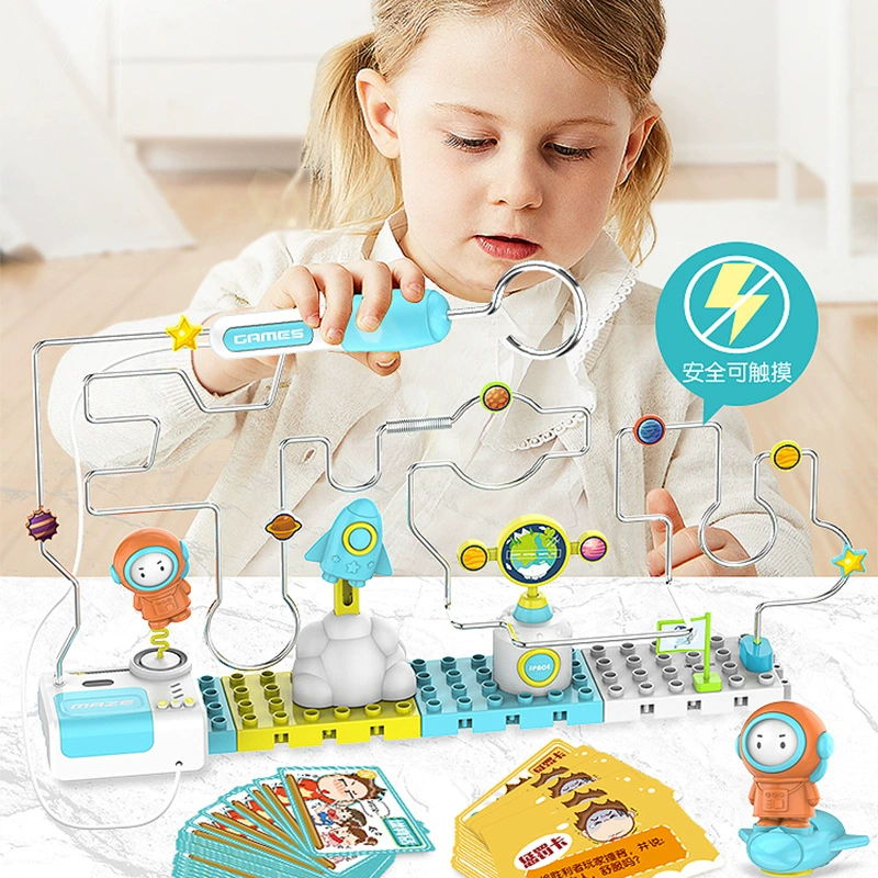 Hỏa hoạn tác động tập trung giáo dục trẻ em đồ chơi giáo dục điện cảm ứng mẫu giáo khoa học điện tử mê cung đi bộ - Đồ chơi IQ