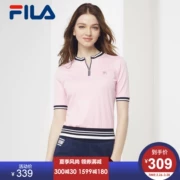 Lấy áo thun nữ Fila Fila mùa hè Áo cotton nữ ngắn tay áo len ngắn T nữ | F61W828122F - Áo phông thể thao