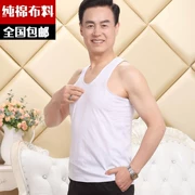 Mùa xuân ngắn tay áo vest trắng toàn diện mùa hè mới tập thể dục nam đất kỳ nghỉ áo thun Slim cổ tròn mùa hè - Áo vest