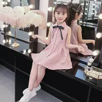 Váy bé gái mùa hè 2019 bé gái váy công chúa siêu ngoại phiên bản Hàn Quốc mùa hè áo trẻ em lớn váy lưới màu đỏ - Váy shop quần áo trẻ em đẹp