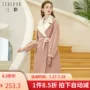 Đầm ba màu nữ 2018 đích thực màu sắc trong phần dài của phiên bản Hàn Quốc áo khoác lông màu hồng len D844014D00 - Áo Hàn Quốc áo vest dạ nữ