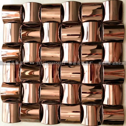 Металлическая самоклеющаяся мозаика из нержавеющей стали, головоломка на стену