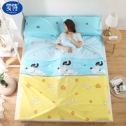 Gian hàng khách sạn chống bẩn giường bông cotton đơn giản túi ngủ du lịch bẩn chăn di động trong nhà đôi khách - Túi ngủ