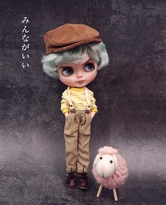 taobao agent Hobgoblin joint doll small cloth naked doll boy silver white curly hair changing dressing baby