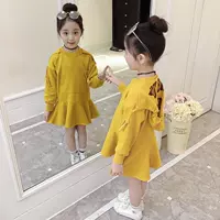 Quần áo trẻ em nữ xuân hè 2018 Phiên bản Hàn Quốc của váy mới Áo len phong cách phương Tây mùa xuân và mùa thu váy trẻ em thủy triều - Khác váy trẻ em hàn quốc