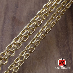 Золотое ожерелье, цепочка, цепь, золото 750 пробы