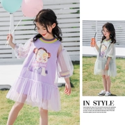 Váy bé gái mùa hè 2019 phiên bản Hàn Quốc mới của váy công chúa bé gái siêu mịn - Váy