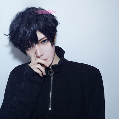 taobao agent Persona 5 protagonist Potter Amamiya Ren black anti-warping daily men's short hair cos wig