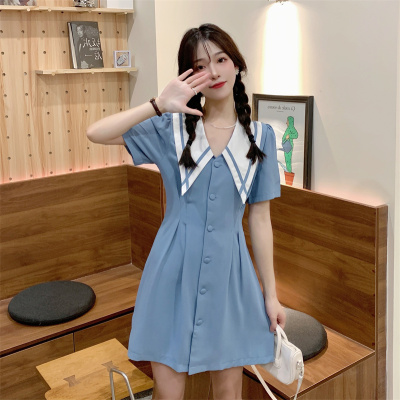 taobao agent Fitted brace, cream doll, summer dress, plus size, doll collar