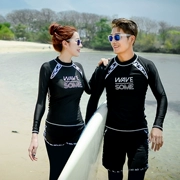 Bộ đồ lặn Hàn Quốc nữ chia áo tắm dài tay phù hợp với nam sun snorkeling phù hợp với cặp vợ chồng trôi sứa quần áo lướt quần áo - Vài đồ bơi