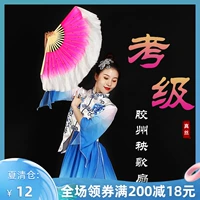 Двойной фанат настоящего шелкового танца двойной фанат Jiazhou Fan Yangge Fan Fan Fan