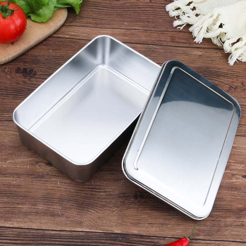饭盒韩国长方形不锈钢加厚摇摇韩式便当食堂饭盒