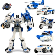 Trẻ em Boy hợp kim biến dạng đồ chơi King Kong Fit chính hãng Mô hình xe máy Robot Máy bay xe máy Cảnh sát - Gundam / Mech Model / Robot / Transformers