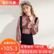 Lecho chic đầu xuân tay áo dài Han Fan 2019 xuân mới của phụ nữ retro mang hương vị gió lá sen - Áo sơ mi