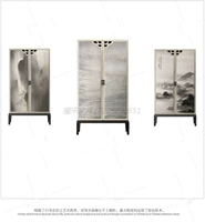 Mới Trung Quốc phong cách tủ quần áo gỗ rắn hiện đại Trung Quốc Zen chủ phòng ngủ đồ nội thất phong cách Trung Quốc lưu trữ tủ quần áo - Nhà cung cấp đồ nội thất móc dán tường