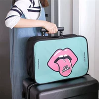 Вместительная и большая сумка через плечо для путешествий, мультяшный чемодан, багажная сумка для путешествий, сумка для хранения, в корейском стиле