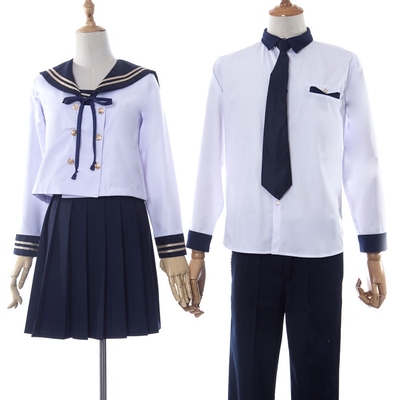 taobao agent Navy student pleated skirt, uniform, sports set, long sleeve