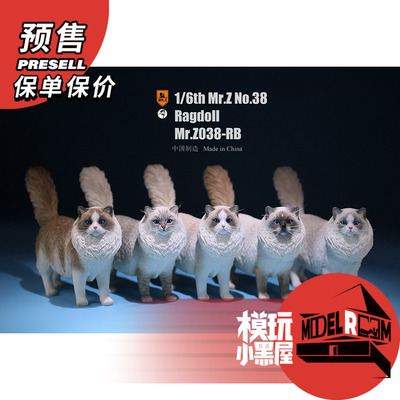 taobao agent Pre-sale MR.Z MRZ038-R 1/6 Simulation Animal Model 38 Bouncing cloth puppet cat planting