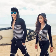 Cặp vợ chồng mới của Hàn Quốc đồ bơi dài tay quần lặn phù hợp với kem chống nắng dây kéo chia tách phù hợp với sứa quần áo nam và nữ lướt