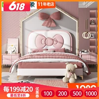 Кроватка, лента с бантиком из натурального дерева, розовый наряд маленькой принцессы, из натуральной кожи