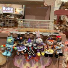 Брелок 上海迪士尼国内代购万圣节达菲雪莉玫星黛露毛绒钥匙圈钥匙扣包挂